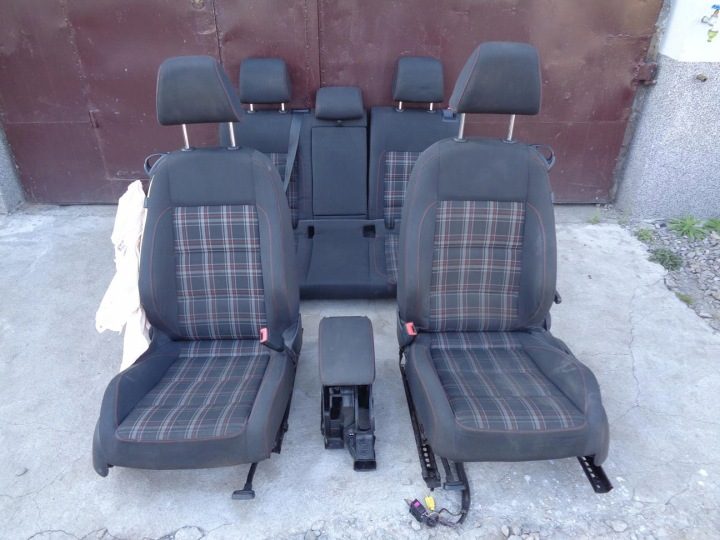 Сиденья диван компл. VW Golf VI 6 хэтчбек 3D 08- GTI EU, фото 1