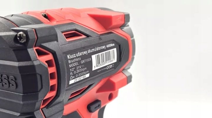Ударный гайковерт 1/2″ 400 Нм GROSSLEY 2 аккумуляторы 2.0Ah зарядное устройство 2A КЕЙС, фото 5