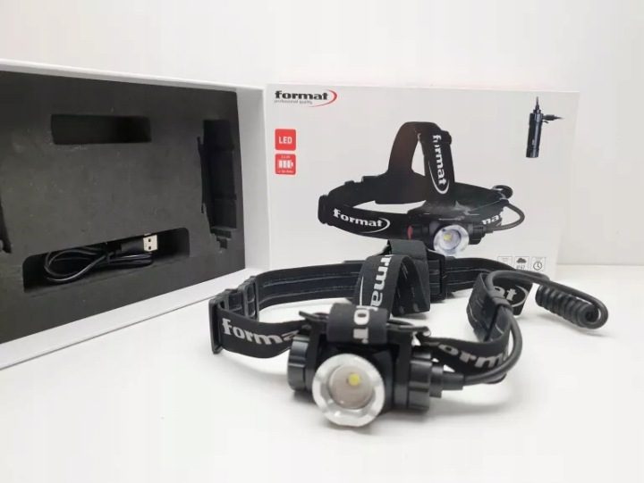 Аккумуляторный налобный фонарь LED 900lm FORMAT, фото 2