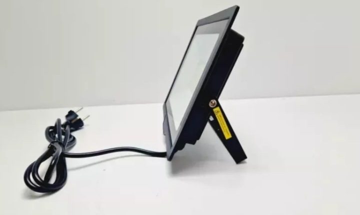 Прожектор LED Ecolight 100W черный с датчиком движения и света IP65, фото 3