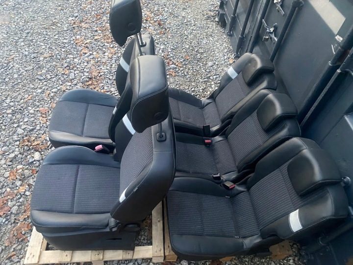 СИДЕНЬЯ ПЕРЕДНИЕ ЗАДНИЕ RENAULT SCENIC 3 III ПОЛУКОЖА, фото 4