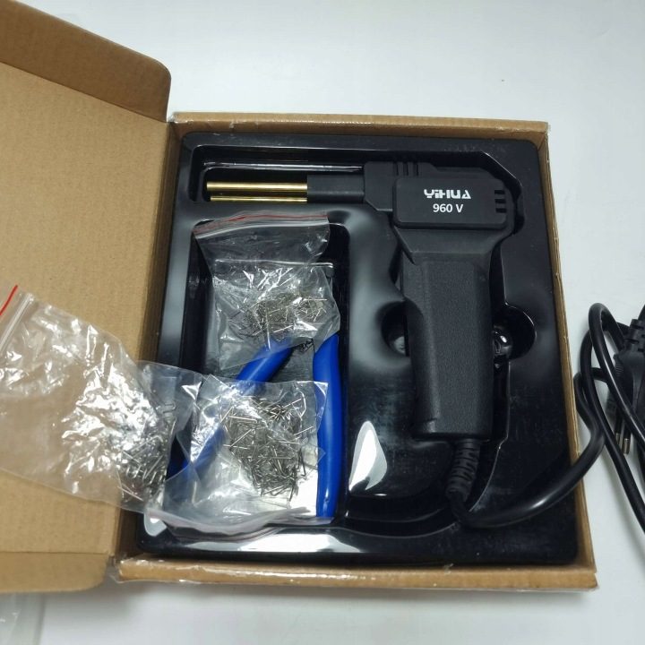 Сварочный аппарат для пластика Yihua 960V + cążki + 200 zszywaczy, фото 5