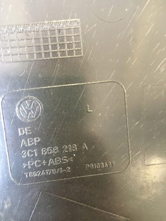 Заглушка консоли Volkswagen OE 3C1858218A, фото 6