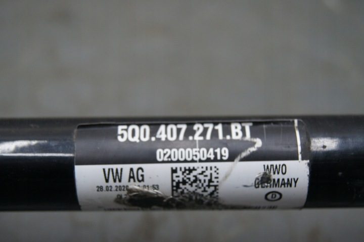 ПОЛУОСЬ ПРИВОДНАЯ ПЕРЕДНЯЯ ЛЕВАЯ AUDI A3 8Y 5Q0407271BT 2020-, фото 4