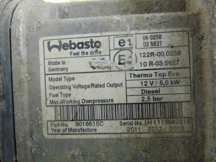 ПЕЧКА WEBASTO АВТОНОМНЫЙ ОТОПИТЕЛЬ THERMO PEUGEOT 508 1.6 HDI 9687946580, фото 12