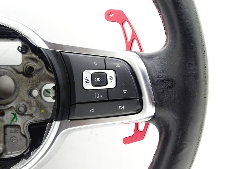 РУЛЬ КОЖА МУЛЬТИ ЛЕПЕСТКА VW POLO V РЕСТАЙЛИНГ 6C GTI 6C0419091Q, фото 4