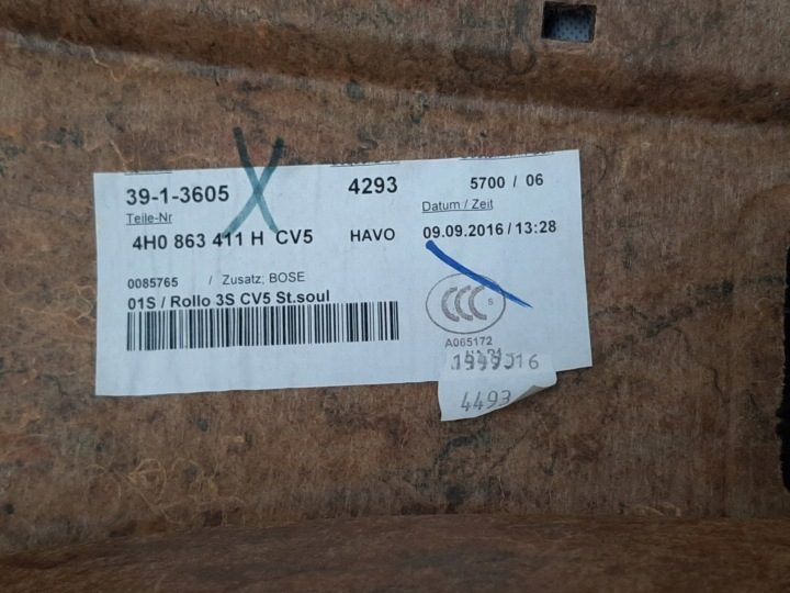Audi OE 4H0863411H CV5, фото 4