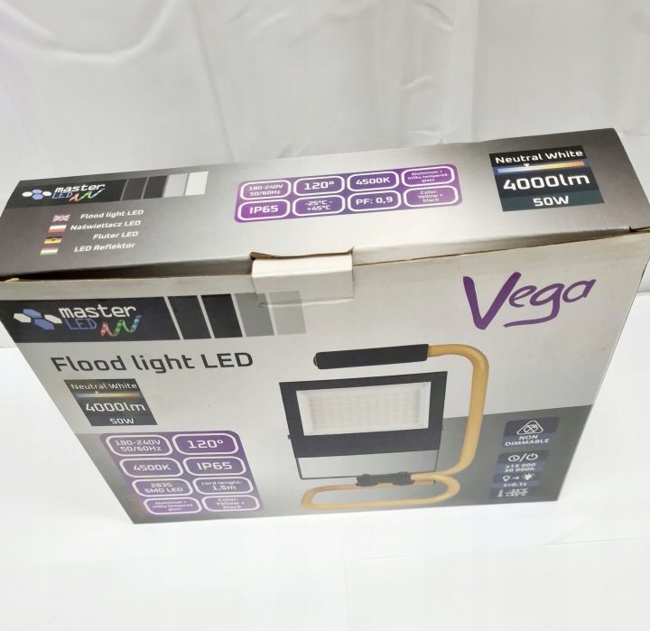 Фонарь переносной LED Masterled 50 Вт 4500 lm белый neutralny IP65, фото 2