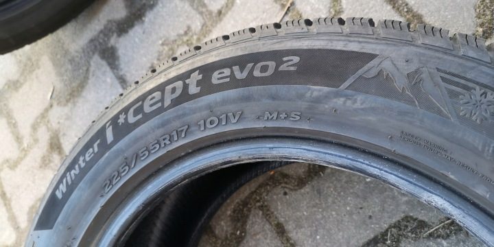 2× Шина зимняя Hankook Winter i*cept evo2 W320 225/55R17 101 В сцепление на снегу (3PMSF), усилитель (XL), фото 14