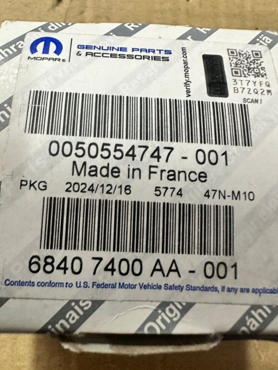 ДАТЧИК ДАВЛЕНИЯ ВОЗДУХА TPMS ALFA ROMEO GIULIA 68407400AA, фото 3