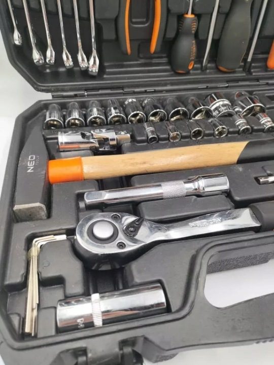 Комплект Инструментов Универсальный Кейс 56 шт. Торцевые головки NEO TOOLS, фото 5