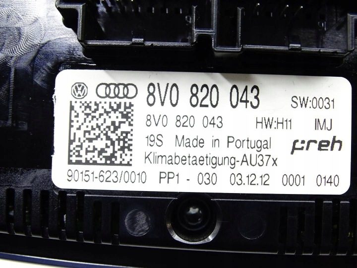 Audi A3 S3 8V 2014 8V0 820 043 Блок управления климатом, фото 6