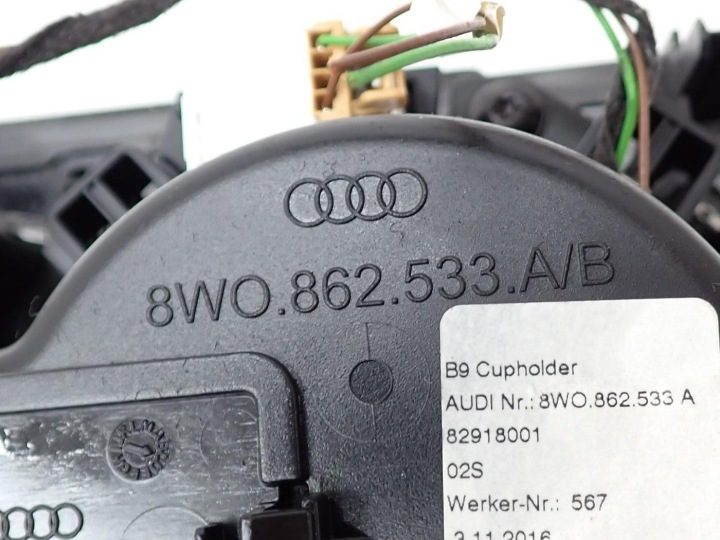 Тоннель панель рамка рычага КПП декор подстаканник европа Audi A4 B9 8W 17 г., фото 8