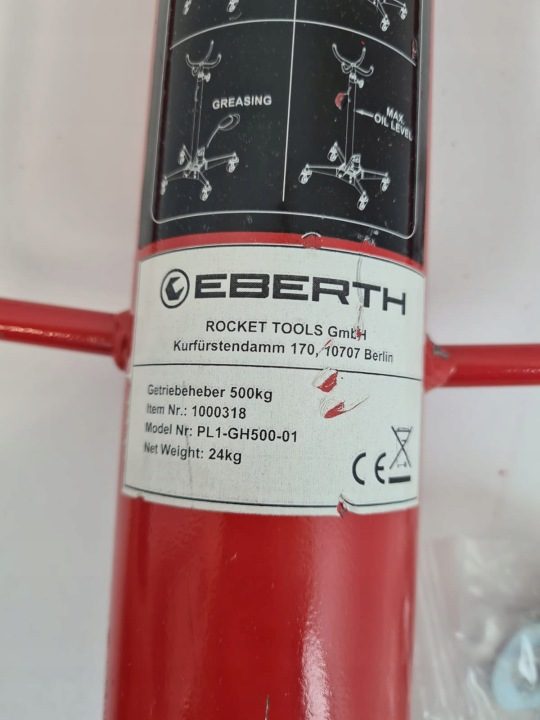Домкрат гидравлический слесарный EBERTH PL1-GH500-01 500 кг 110-195cm, фото 15