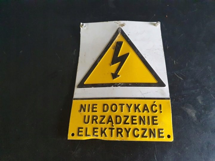 ТАБЛИЧКА INFORMACYJNA НЕ DOTYKAĆ УСТРОЙСТВО ЭЛЕКТР., фото 4