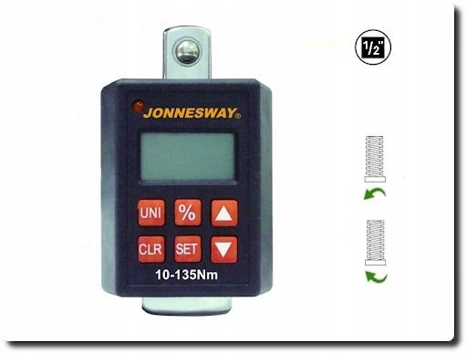 Адаптер динамометрический электронный 10-135Nm T19136N Jonnesway, фото 2