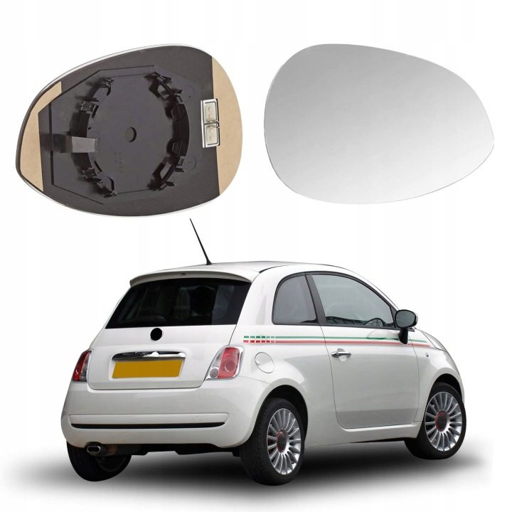 Стекло зеркала аналог для Fiat 500 Hatchback/500 C (правый), фото 1