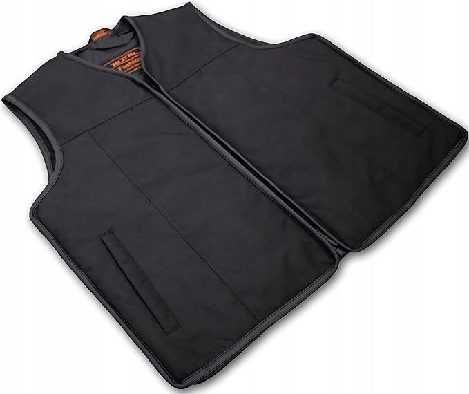 Кожаный жилет мотоциклетный мужской Street TW790 черный XL, фото 3