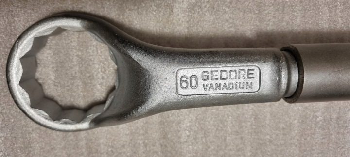 Ключ накидной odgięty 60 мм, для доводчика, фото 12
