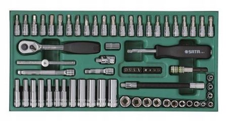 SATA подрамник инструментальный зеленый 7 ящиков 299 шт. + оснащение ST95126G_299, фото 16