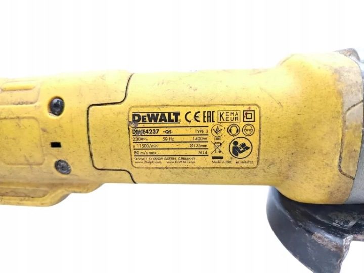 Угловая шлифмашина DeWalt DWE4237-QS 1400W 125 мм 11,500 obr./мин, фото 4