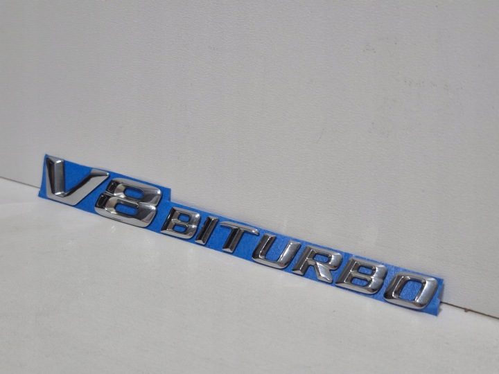 Mercedes-Benz AMG V8 Biturbo 10-20 эмблема значок надпись 180x20mm, фото 2