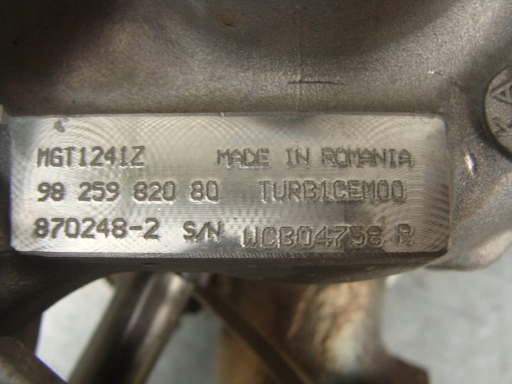 ТУРБИНА TURBOSRPĘŻARKA MGT1241Z 9825982080 870248-Z CITROEN PEUGEOT 1.2 THP, фото 7