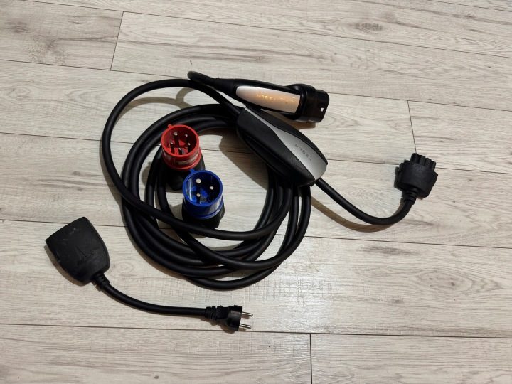 Кабель для зарядки UMC 1 2 Tesla 11 квт 3P 3 фазы комплект Adapterów, фото 1
