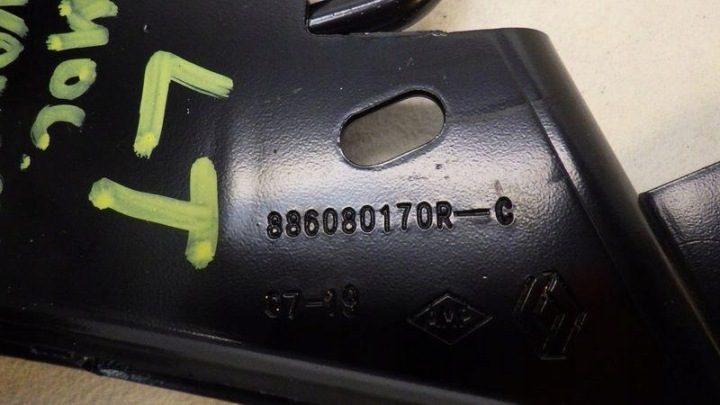 КРОНШТЕЙН ДИВАНА ЛЕВЫЙ ЗАДНИЙ RENAULT ZOE II 886080170R, фото 4