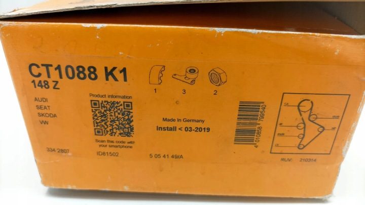 РЕМЕНЬ КЛИНОВОЙ AUDI A4 (8EC, B7) CT1088K1 21779353 2.0L 125 кВт 2007, фото 2