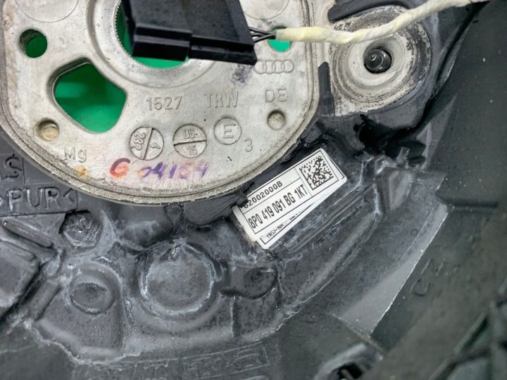 Руль кожаный мультифункциональный кнопки Audi A4 B7 04-08 A6 C6, фото 3