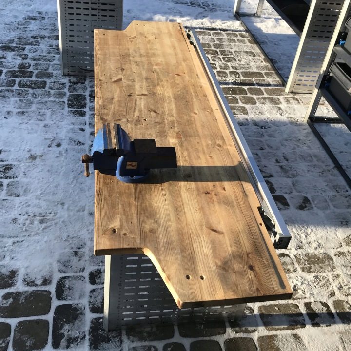 ОБШИВКА СЕРВИСНАЯ СТОЛ СЛЕСАРНЫЙ SZUFLADY ТИСКИ SORTIMO 171x53x50, фото 3