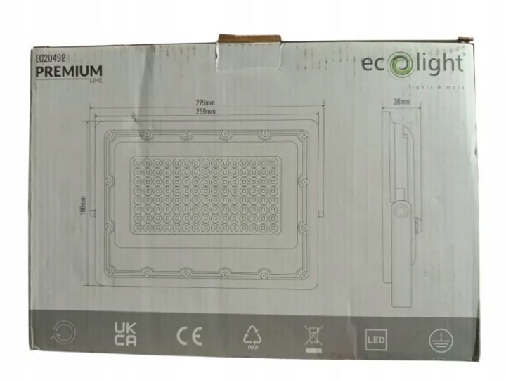 Прожектор LED Противотуманная фара Наружная Ogrodowy Budowalny 100W 4000K Neutralna, фото 2