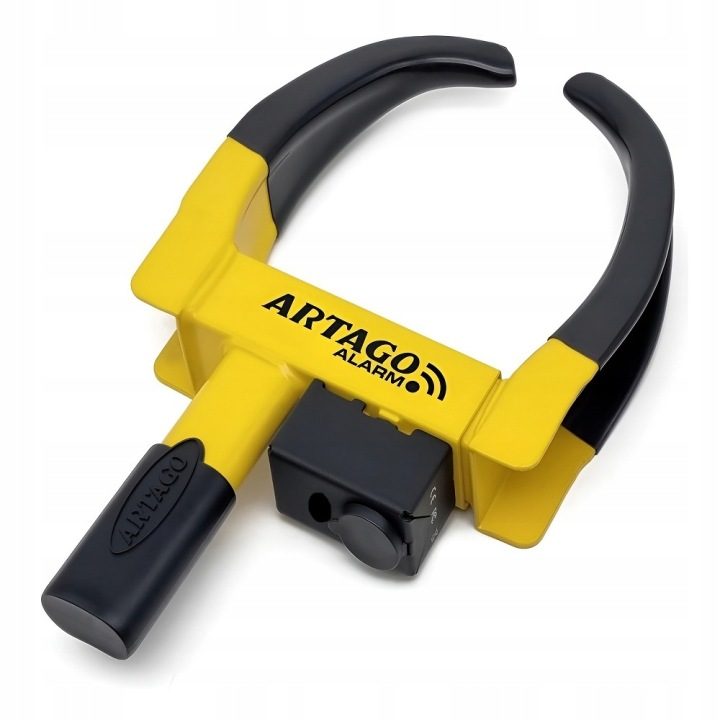 Artago Secure ART872 блокиратор колеса с alarmem 120 dB сталь желтая, фото 1