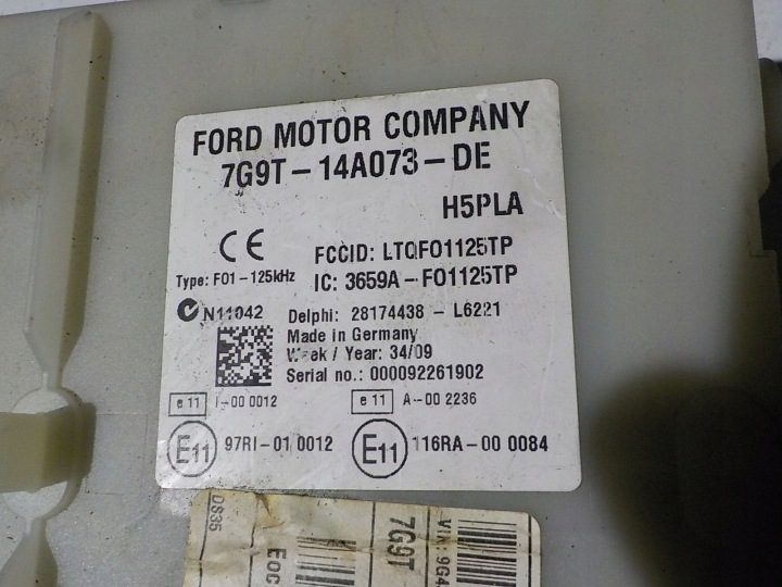 Ford Mondeo IV модуль блок BSI 7G9T-14A073-DE для, фото 2