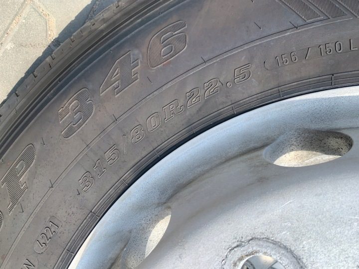 ШИНЫ ПЕРЕДНЯЯ DUNLOP SP 346 315/80/22.5, фото 8