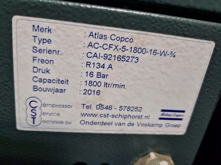 Осушитель рефрижераторный ATLAS COPCO FX 5 1800 L/мин, фото 2