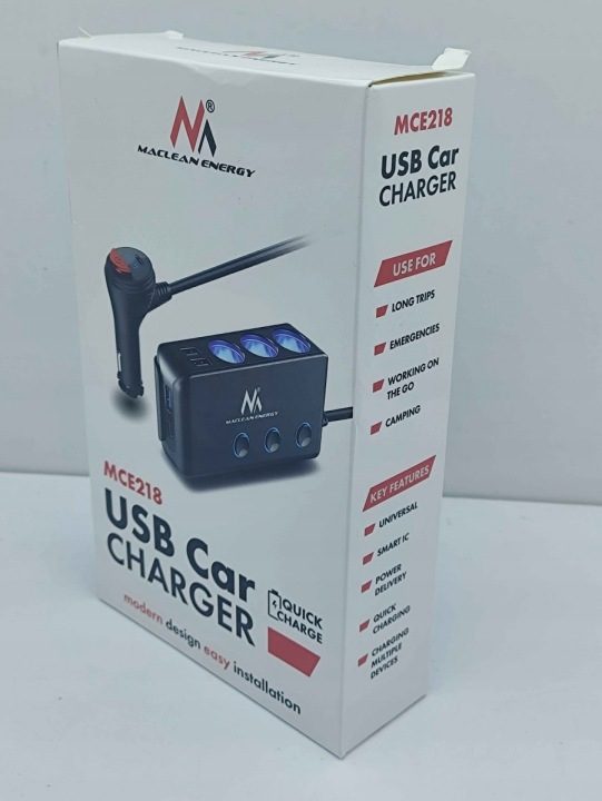 Распределитель гнезда прикуривателя автомобильного Maclean MCE218 Max 120W, фото 3