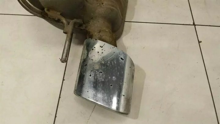 Mercedes SL350 R230 выхлоп silencer A2304900021 silencer левый, фото 3
