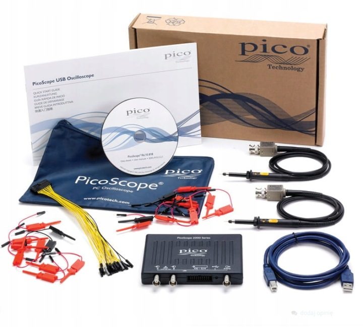 PicoScope 2208B MSO – Oscyloskop 100 МГц 1 GS/s, 16 Kanałów Cyfrowych, AWG, фото 4