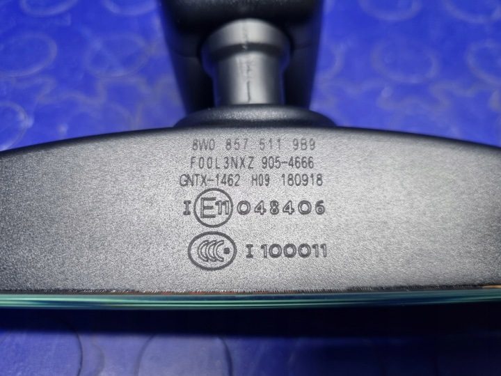 ЗЕРКАЛО ЗАДНЕГО ВИДА ФОТОХРОМНОЕ В СБОРЕ AUDI A5 F5 A4 B9 OEM 8W0857511, фото 9