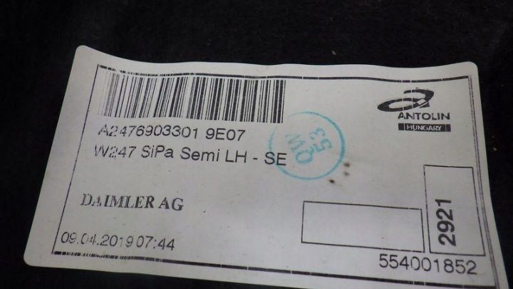 ОБШИВКА БАГАЖНИКА ЛЕВАЯ ЗАДНЯЯ MERCEDES W247 A2476903301, фото 7