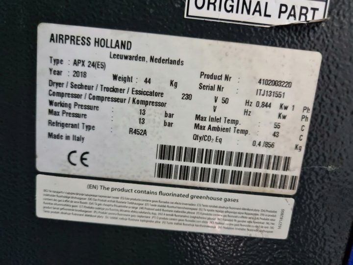ОСУШИТЕЛЬ РЕФРИЖЕРАТОРНЫЙ AIRPRESS APX 24, 2,4 M3/min, фото 2