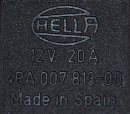 РЕЛЕ 12V / 20A HELLA MERCEDES A0025421119, фото 5