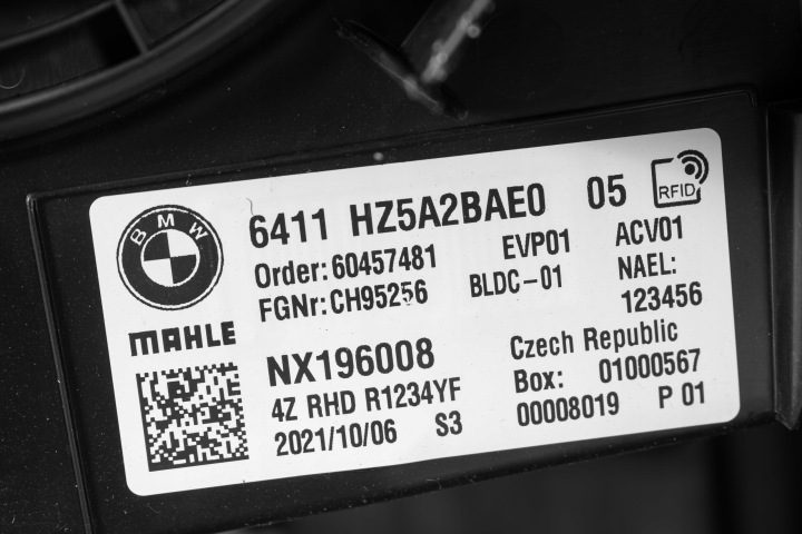BMW 2 G42 G20 4 G22 G26 X3 G01 X4 G02 ОТОПИТЕЛЬ ВЕНТИЛЯТОР КОНДИЦИОНЕР 9382874, фото 4