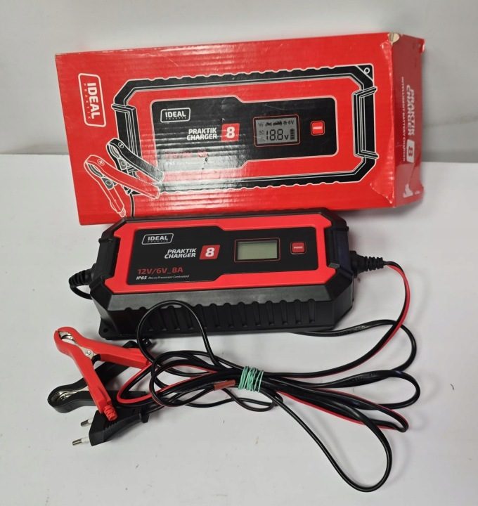 Зарядное устройство ИДЕАЛЬНОЕ PRAKTIK CHARGER 8 LCD 6/12V автомат AGM, фото 1