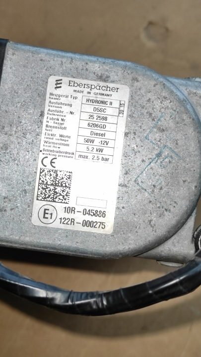 Webasto Eberspaecher Hydronic II D5SC Универсальное 252598 Б/у отличное состояние, фото 4
