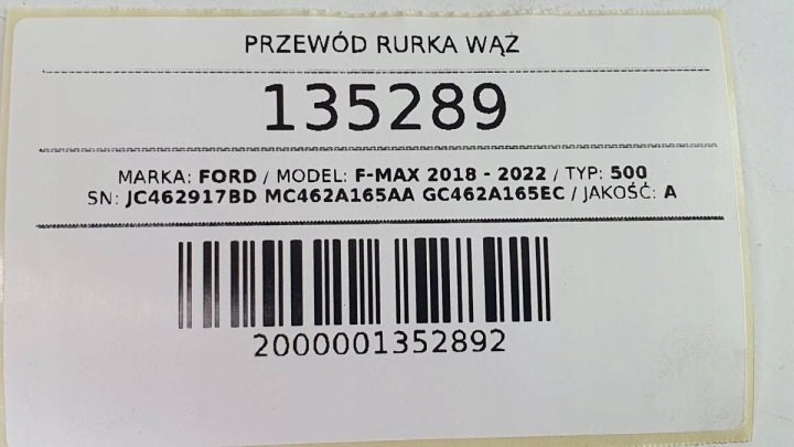 Шланг воздушный патрубок компрессора Ford F-MAX 500 JC462917BD, фото 7