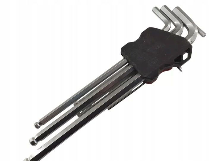 MEEC TOOLS КОМПЛЕКТ КЛЮЧЕЙ IMBUSOWYCH 9 ЭЛЕМЕНТОВ (YJHK190B), фото 3