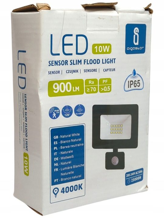 Прожектор Противотуманная фара LED 10W IP65 с датчик движения, фото 3